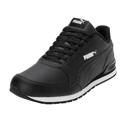 PUMA ST Runner v2 Full L Low-Top Trainer, Schwarz-Weiß, 45 EU