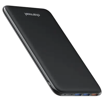 Charmast Power Bank 26800mAh, Slim mit 4 Ausgängen & USB C, kompatibel mit iPhone und Samsung Tablets