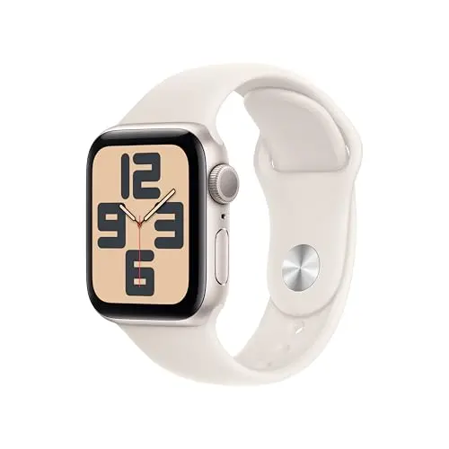 Apple Watch SE (2. Generation) GPS 40 mm - Smartwatch in Polarstern mit Sportarmband, Fitness- und Schlaftracker