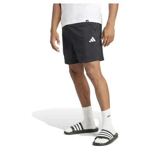 adidas Herren Essentials SMALL Logo Chelsea - Schwarz/Weiß, Größe L