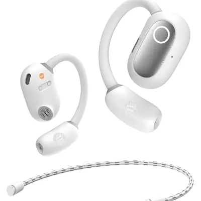 Baseus Eli Sport 1 Bluetooth Kopfhörer, Ultraleicht, IPX4 Wasserdicht, für Laufen und Training - Weiß