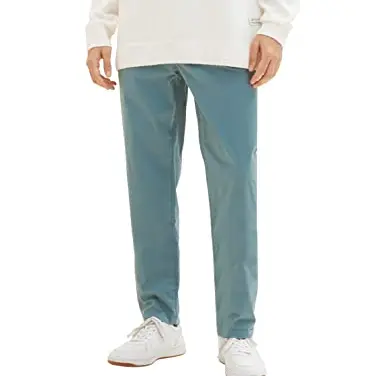 TOM TAILOR Herren Chino Hose - Deep Bluish Green, Größe 26
