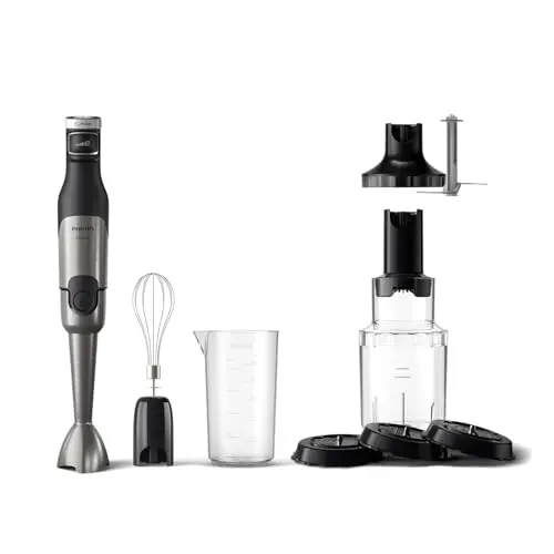 Philips 5000-Serie Stabmixer mit Zubehör - 1200 W, ProMix-Technologie, stufenlose Geschwindigkeitseinstellung