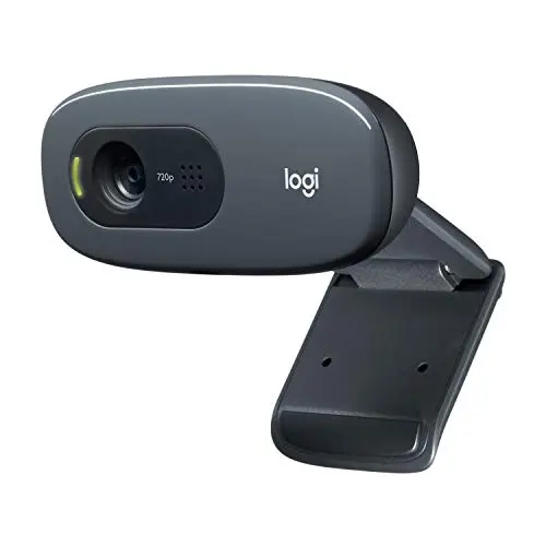 Logitech C270 Webcam, HD 720p, USB-Anschluss, Ideal für Skype und FaceTime - Schwarz