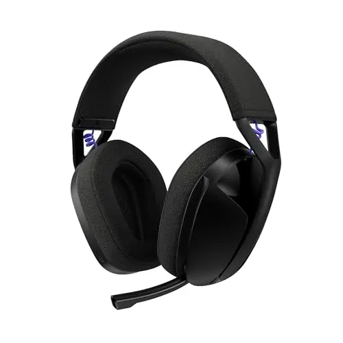 Logitech G G321 Lightspeed kabelloses Bluetooth-Gaming-Headset – 20 Std. Akkulaufzeit, PC, PS4, PS5, Nintendo Switch, Mobilgerät – Schwarz