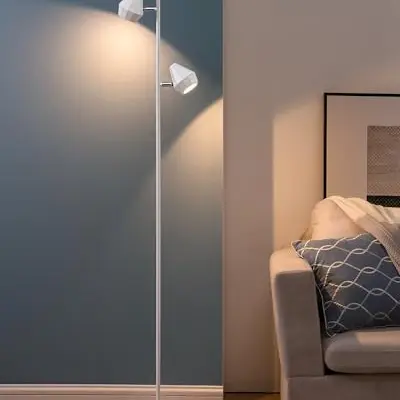 EDISHINE Stehlampe mit dimmbaren Diamantköpfen für Wohnzimmer und Schlafzimmer