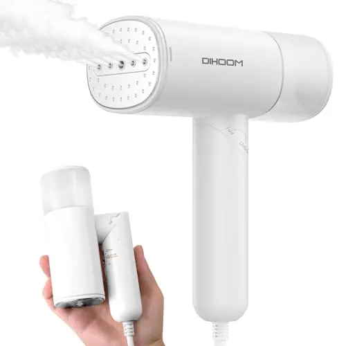 DIHOOM Tragbarer Dampfglätter - 1000W Schnellaufheizender Steamer für Reisen und Zuhause