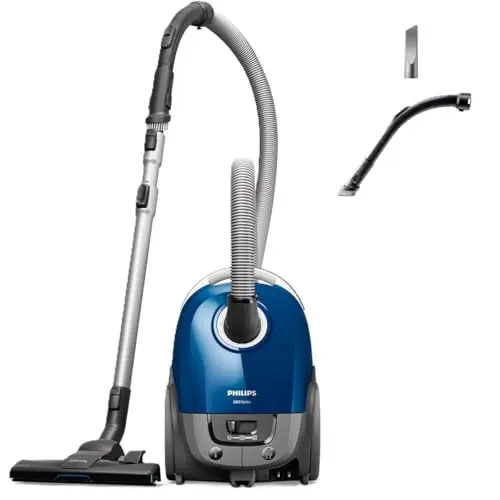 Philips Series 3000 Performer Compact Staubsauger mit Beutel – 900 W, 9 m Aktionsradius
