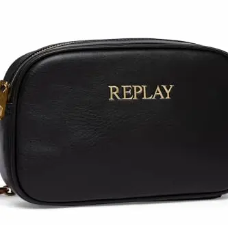 Replay Damen Handtasche aus Kunstleder - Schwarz