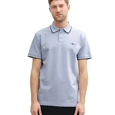 Tom Tailor T-Shirt mit Logo-Print in Peachy Orange, Größe XL