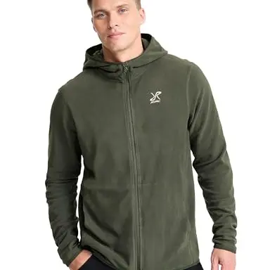 RevolutionRace Hiker Fleece Hoodie für Herren, Kambaba Green, Größe M