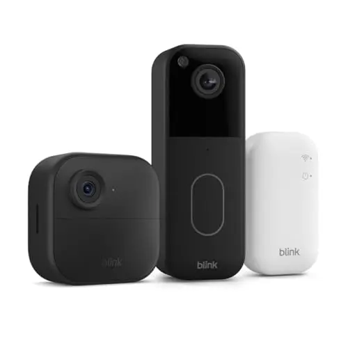 Blink Outdoor 4-Kamera-System mit Videotürsprechanlage und Sync Module Core