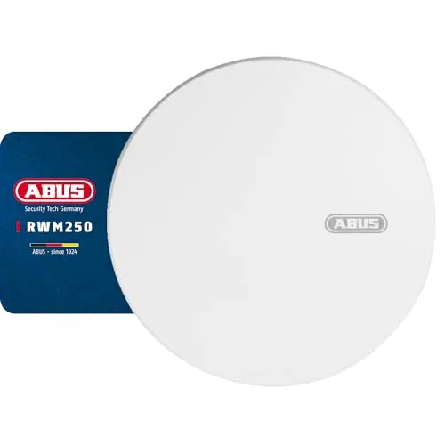 ABUS Rauchmelder RWM250 mit 12-Jahres-Batterie für Küchen und Wohnräume – Weiß