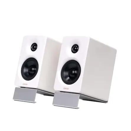 Edifier M60 Bluetooth Lautsprecher 66W RMS - Kompakter Desktop Lautsprecher in Weiß