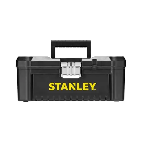 Stanley Werkzeugbox 12.5'' - mit Metallschließen, Organizer für Kleinteile, entnehmbare Trage