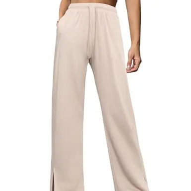 Totatuit Damen Jogginghose Baggy Sporthose mit Taschen, Elastisch und Bequem, Ideal für Freizeit und Training