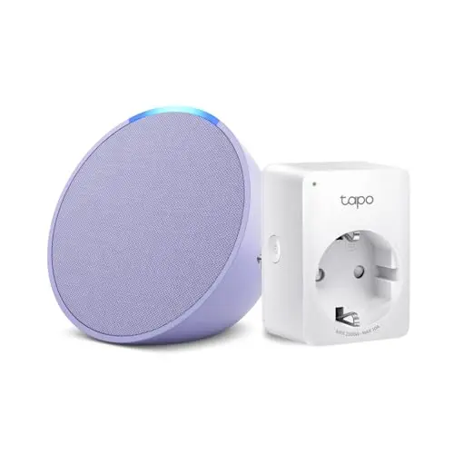 Echo Pop in Lavendel + TP-Link Tapo P110MA WLAN-Steckdose - Smart Home-Einsteigerpaket