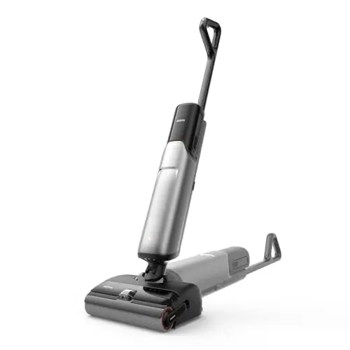 Mova X4 Pro Nass-Trocken-Sauger mit Heißwasser-Wischfunktion und Selbstreinigung, Tangle-Free, LED-Bürstenkopf, Doppelkante