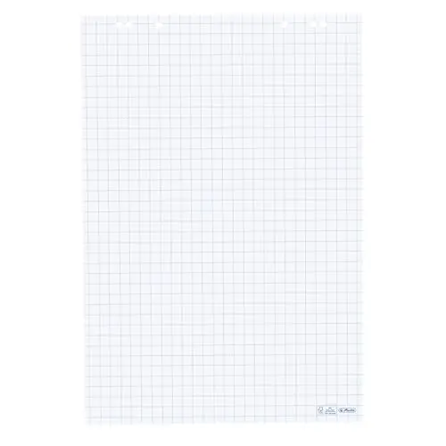 Herlitz Flipchartblock kariert 65 x 98 cm, 20 Blatt, 5 Stück