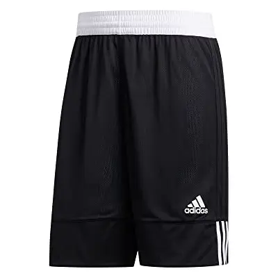 adidas Herren 3G SPEED REVERSIBLE SHORTS - Schwarz / Weiß, Größe M