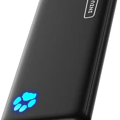 INIU Power Bank 10000mAh - Ultra Slim, USB-C, Externer Akku mit Taschenlampe, Kompatibel mit iPhone und Samsung