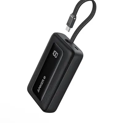 Anker Zolo Powerbank 10.000mAh - 30W portables Ladegerät mit USB-C Kabel für iPhone 15, MacBook und mehr
