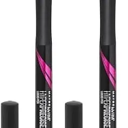 Maybelline New York Hyper Precise Allday Eyeliner, Nr. 700 Black (2er Pack)