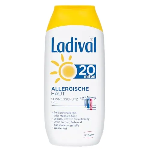 Ladival Sonnenschutz Gel LSF 20 für Allergiker – Parfümfrei & Wasserfest – 200 ml