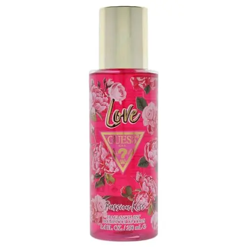 GUESS Love Passion Kiss Body Spray für Damen, Blumig-Zitrusduft mit Jasmin und Vanille, 250 ml