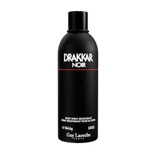 Guy Laroche Drakkar Noir Körperspray für Männer, 200ml – Frischer, klassischer Duft mit Zitrus, Beeren & Sandelholz