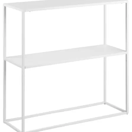 AC Design Furniture Nino Konsolentisch, Weiß, 79,5 x 80,5 x 26 cm