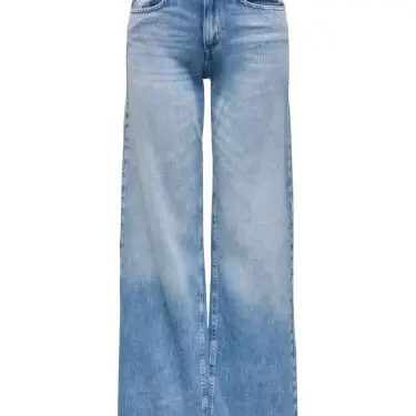 ONLY Female Jeans mit weitem Bein, niedrige Taille, Weiter Beinschnitt