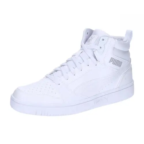 PUMA Unisex Rebound V6 Sneakers in Weiß/Gray, 37 EU