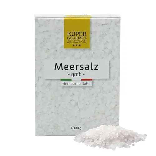 Küper Selection Meersalz 1000g - Grobes Salz zum Würzen ohne Zusätze