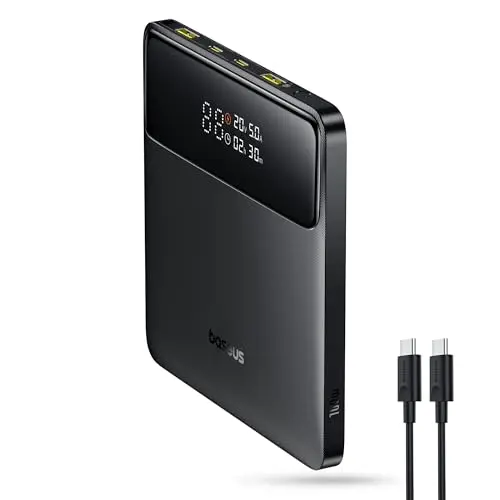 Baseus Powerbank 20000mAh 100W PD externer Akku für Laptops, MacBook, iPad, iPhone 16, Switch und mehr