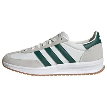 adidas Herren Run 70S 2.0 Schuhe - Core White/Collegiate Green, Größe 44 2/3 EU