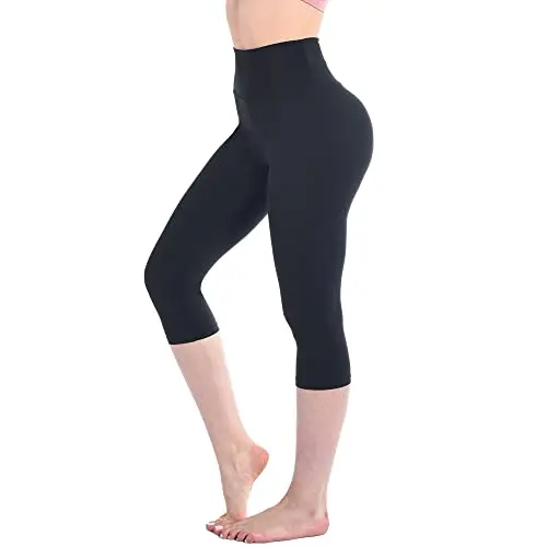 Walifrey Damen High Waist 3/4 Leggings Blickdicht für Sport und Yoga