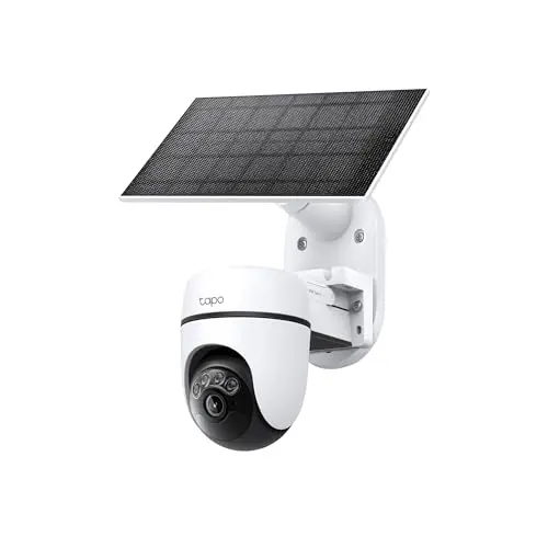 Tapo C610 KIT 2K 360° Solar Überwachungskamera mit Akku, WLAN, Nacht- und KI-Erkennung, Alarm, lokale Speicherung