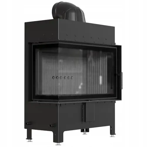 KRATKI Kamin Lucy in Schwarz, 14 kW, Kamineinsatz EEK A