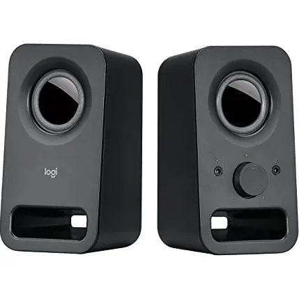 Logitech Z150 PC-Lautsprecher, Stereo Sound, Schwarz
