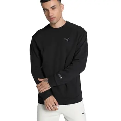 PUMA Herren Radcrew Sweatshirt, Schwarz, Größe S