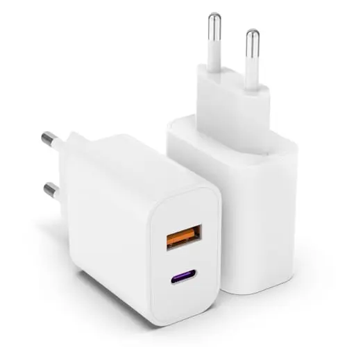 2er-Pack 20-W-iPhone-Ladegerät mit USB-A und USB-C
