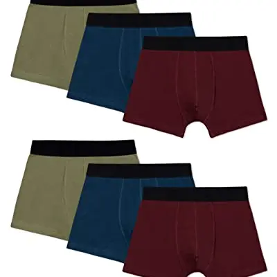 Snocks Boxershorts Herren Bio-Baumwolle (6er Pack) - Atmungsaktiv und Ideal für Sport - Gr. L, Farbe Mix