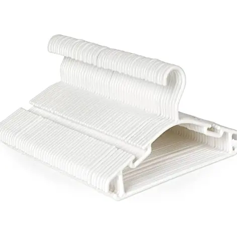 ilauke Kinder Kleiderbügel Set, 48 Stück, rutschfest, 27,5 cm, für Babys und Kleinkinder, Weiß