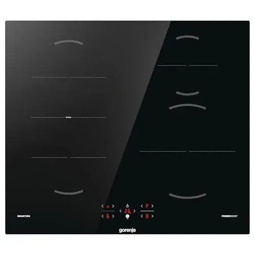 Gorenje Induktionskochfeld Glaskeramik mit BridgeZone, TouchControl, PowerBoost, Timer, Kindersicherung, Restwärme