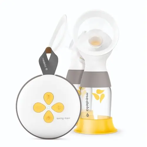 Medela Swing Maxi Elektrische Doppelmilchpumpe – Schneller mehr Milch – USB-aufladbar – Mit PersonalFit Flex Brusthauben