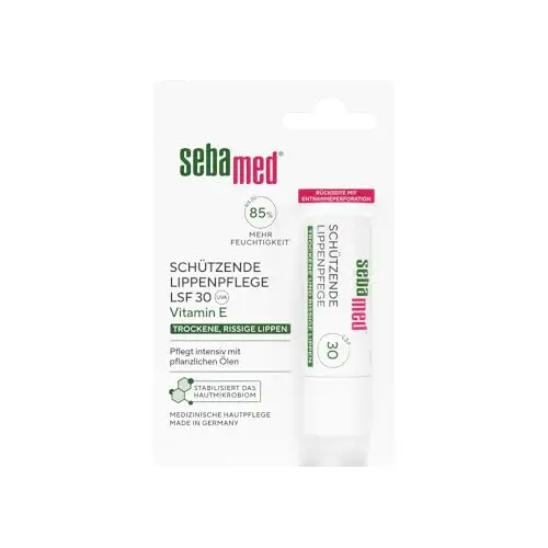 Sebamed Lippenpflegestift mit Lichtschutzfaktor 30, für trockene und rissige Lippen, pflegend mit pflanzlichen Ölen