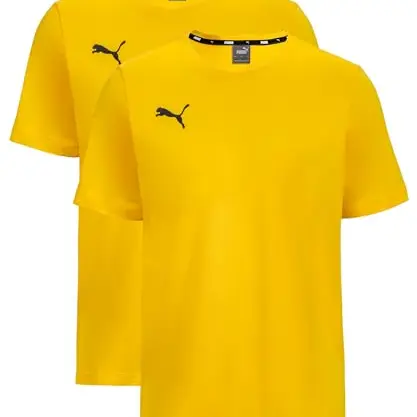 PUMA Kinder T-Shirt 2er Pack - Gelb - Größe 176