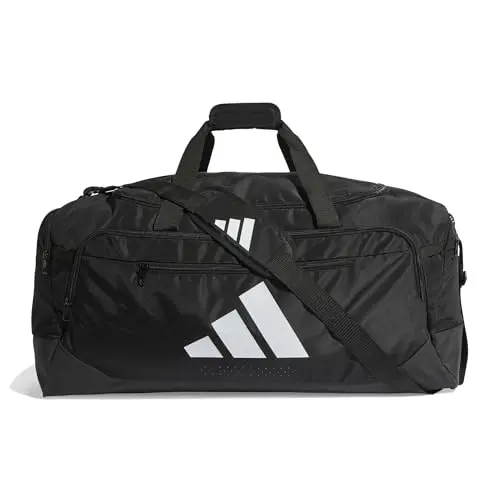 adidas Unisex Training Defender Duffel Bag, Large, Schwarz/Weiß, One Size