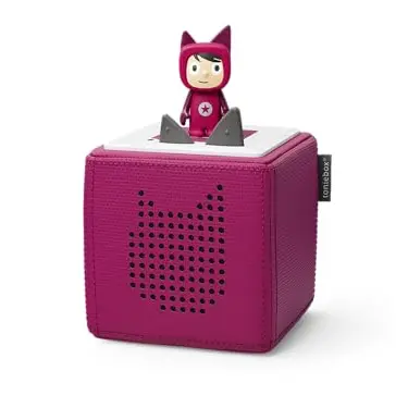 tonies Toniebox Starter Set – Audioplayer für Kinder, kabellose Musikbox mit 7 Std. Akku, Farbe: Beere